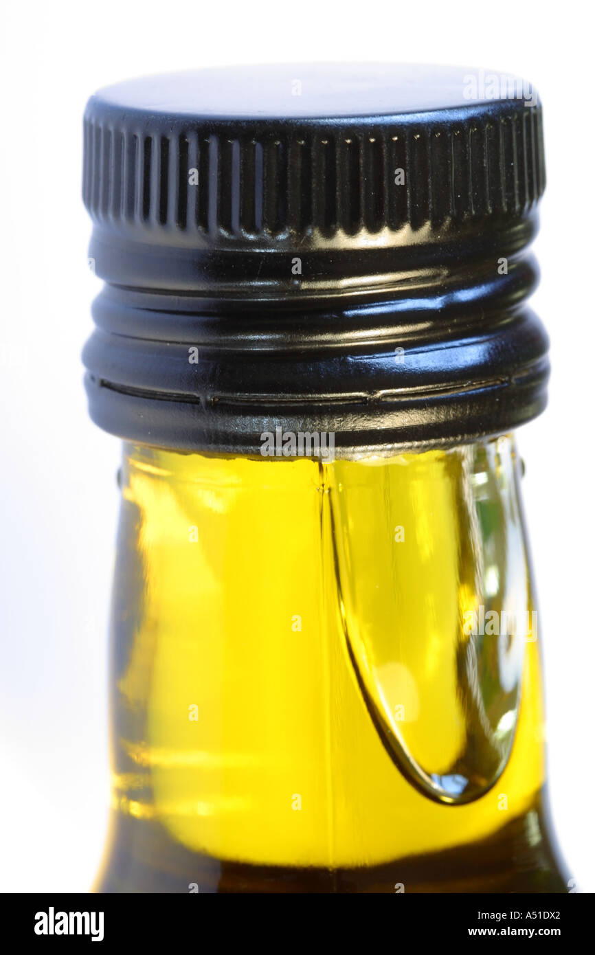 Bouteille d'huile d'olive Banque D'Images