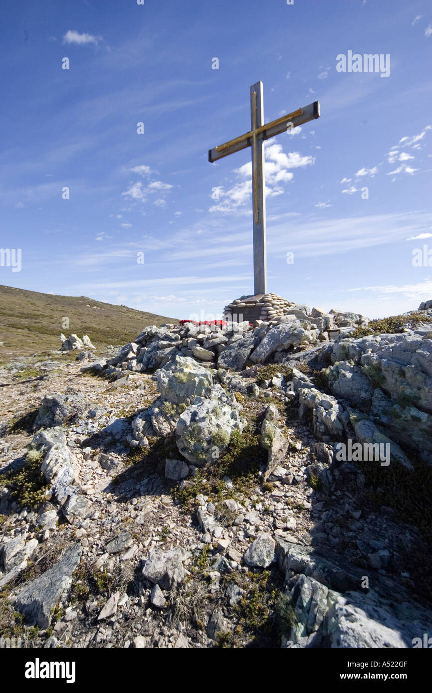 Mémorial à HMS Coventry coulé des îles Falkland au cours de la guerre de 1982 Banque D'Images
