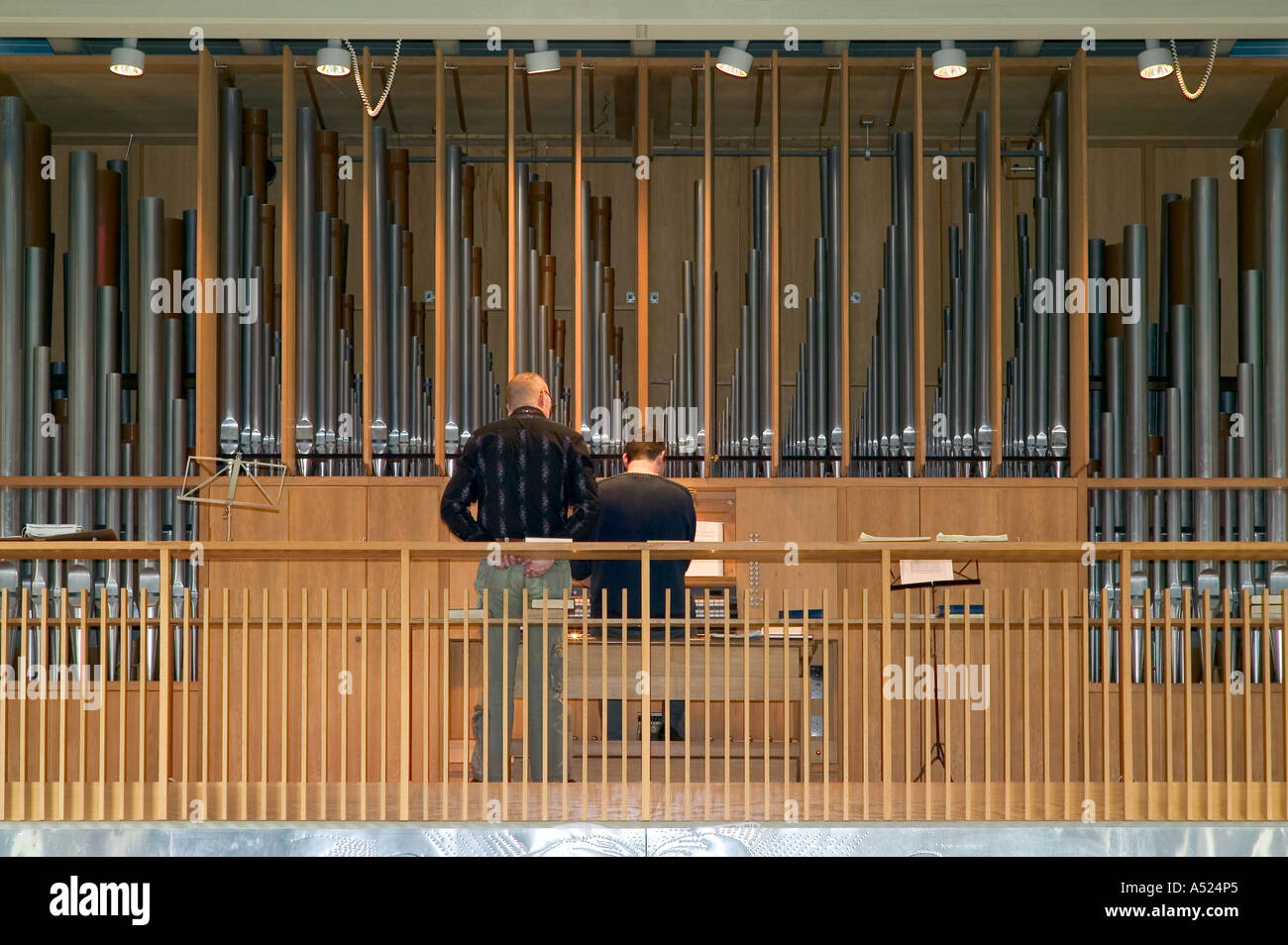 Orgue de l’église Banque D'Images