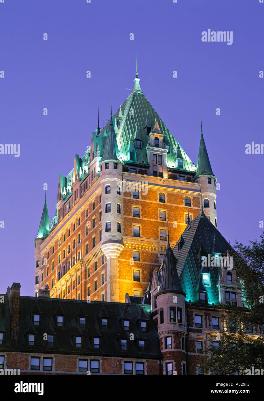 Château Frontenac, Québec, Québec, Canada Banque D'Images