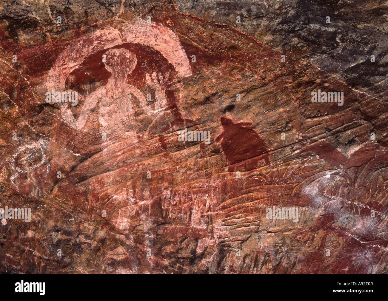 L'art rupestre, Garder River, Australie Banque D'Images