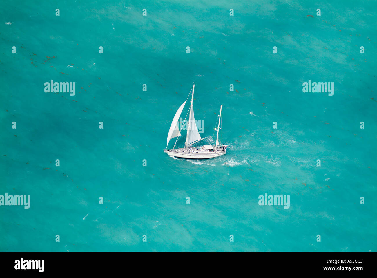 Bateau à voile voilier yacht Florida Keys Banque D'Images