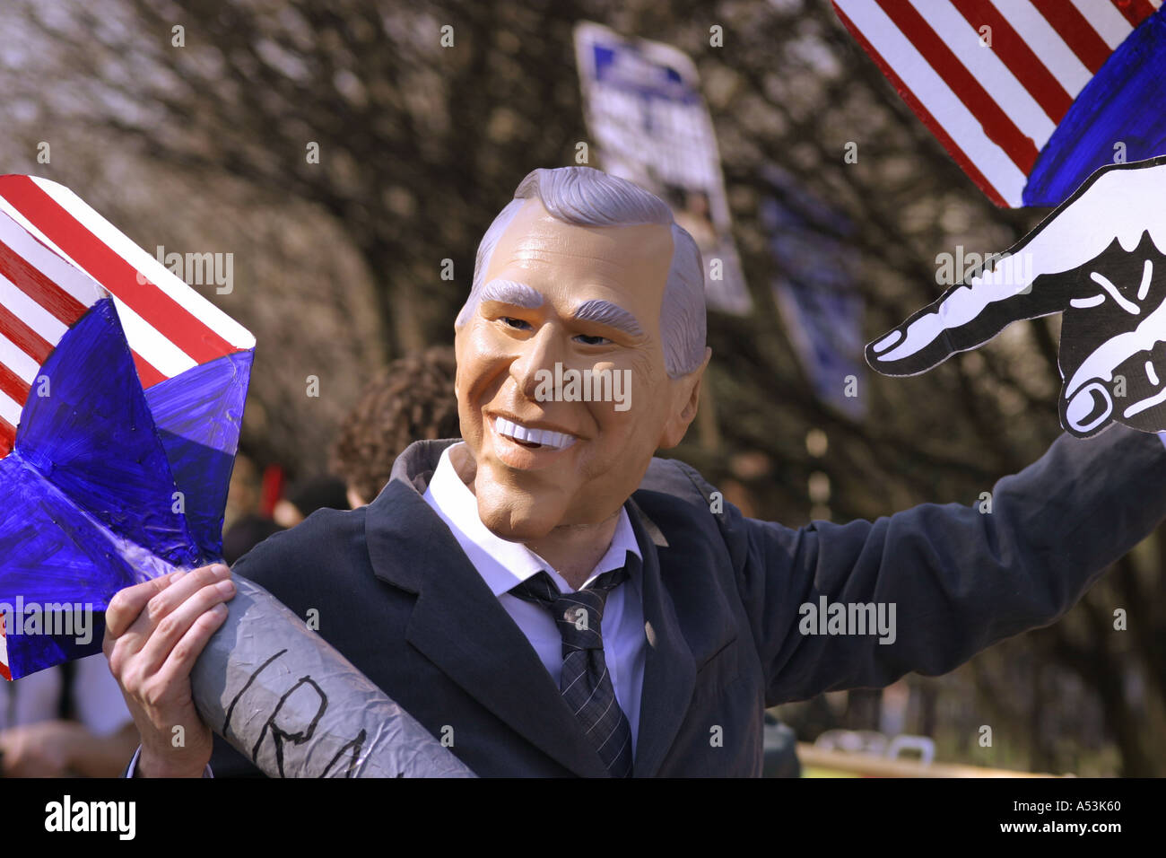 Protestation contre la guerre Londres UK Banque D'Images
