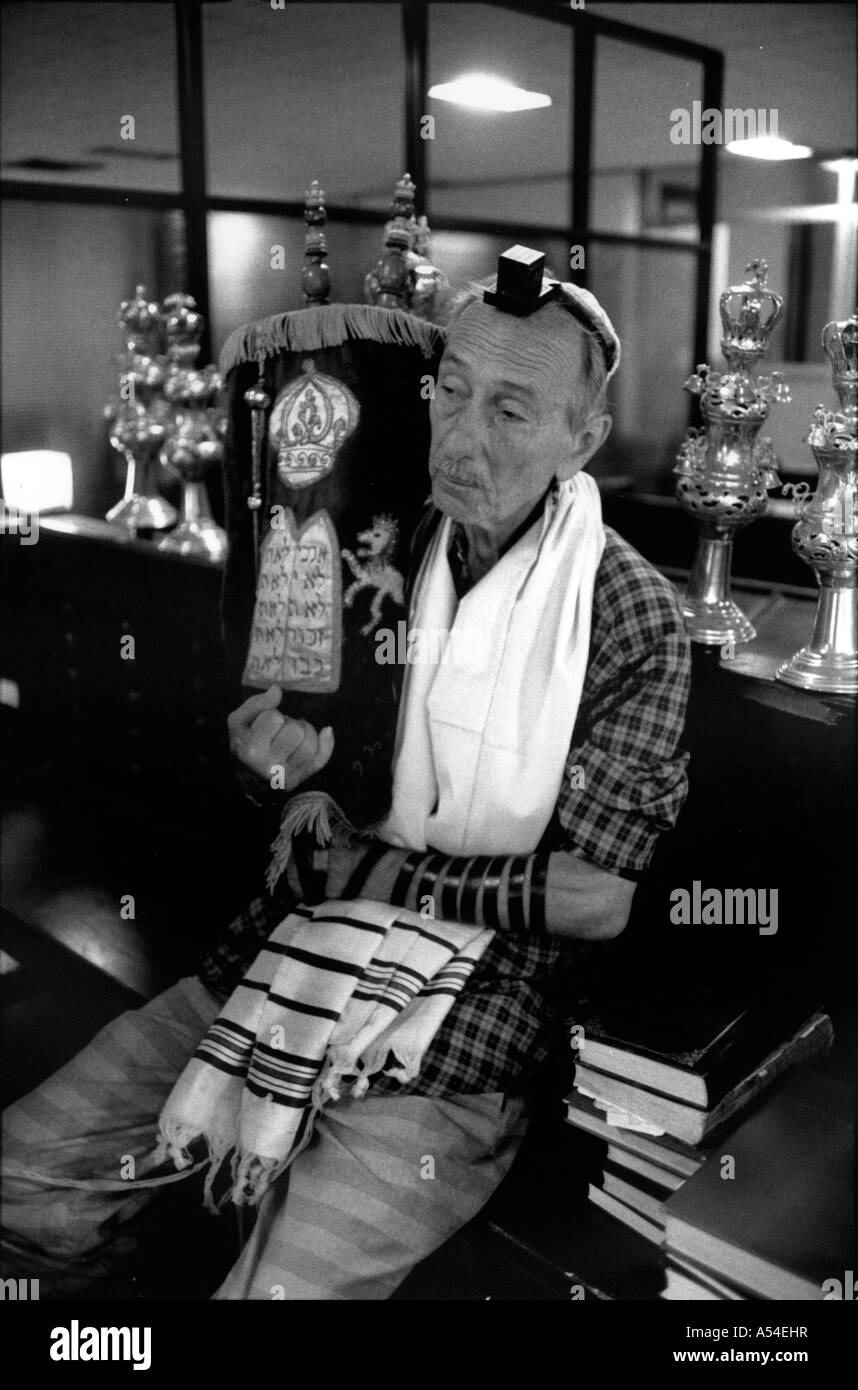 Painet hn2013 679 noir et blanc religion synagogue juive la Havane Cuba pays économiquement moins au pays en développement, Banque D'Images