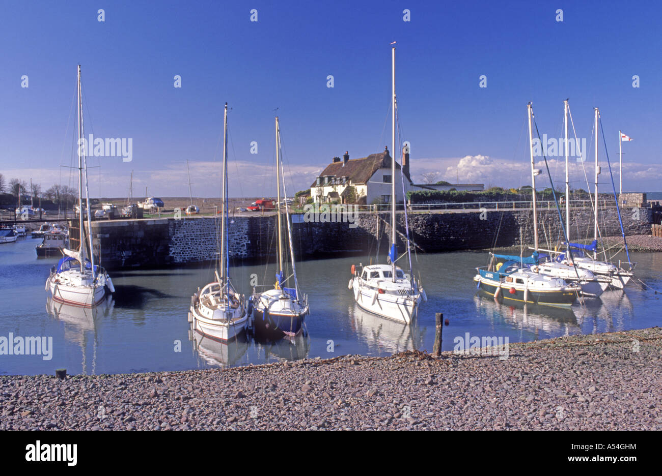 Porlock Bay situé entre Minehead et Combe Martin Somerset. XPL 4742-444 Banque D'Images