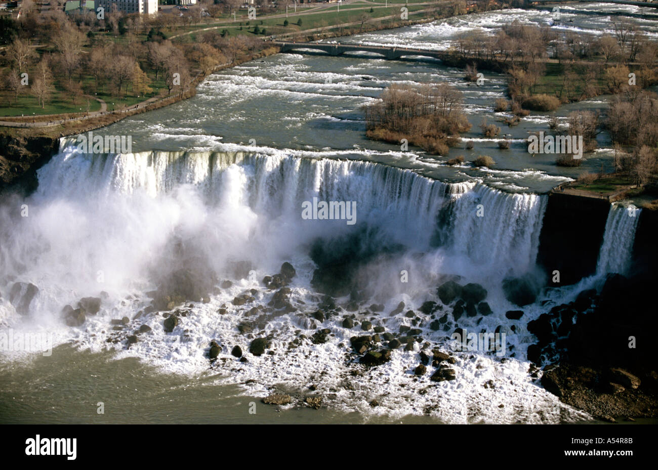 Les chutes du Niagara de l'antenne de l'État de New York, Buffalo USA Banque D'Images