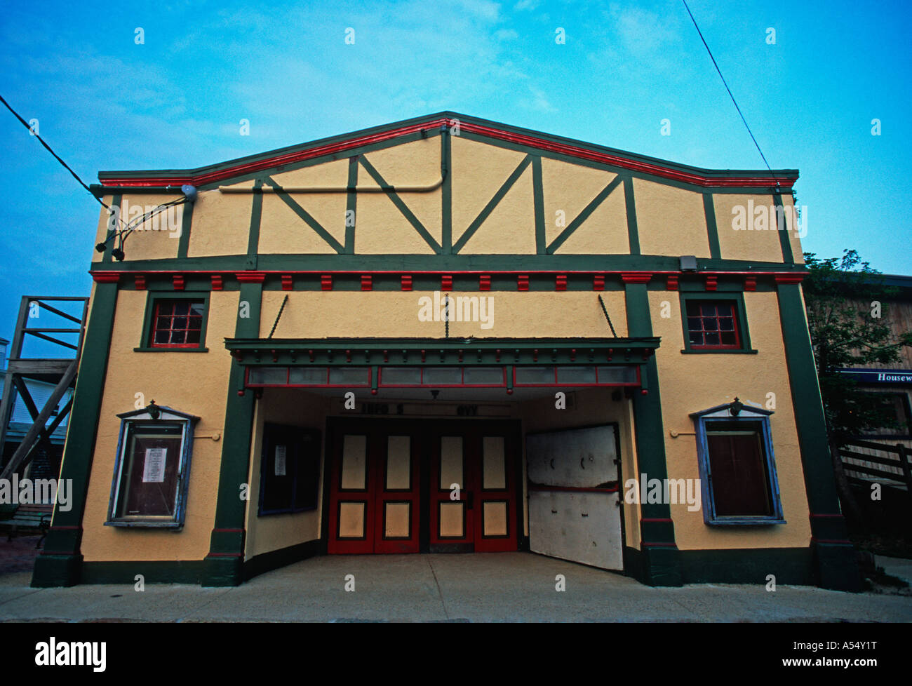 Ancien cinéma Vineyard Haven MA Banque D'Images