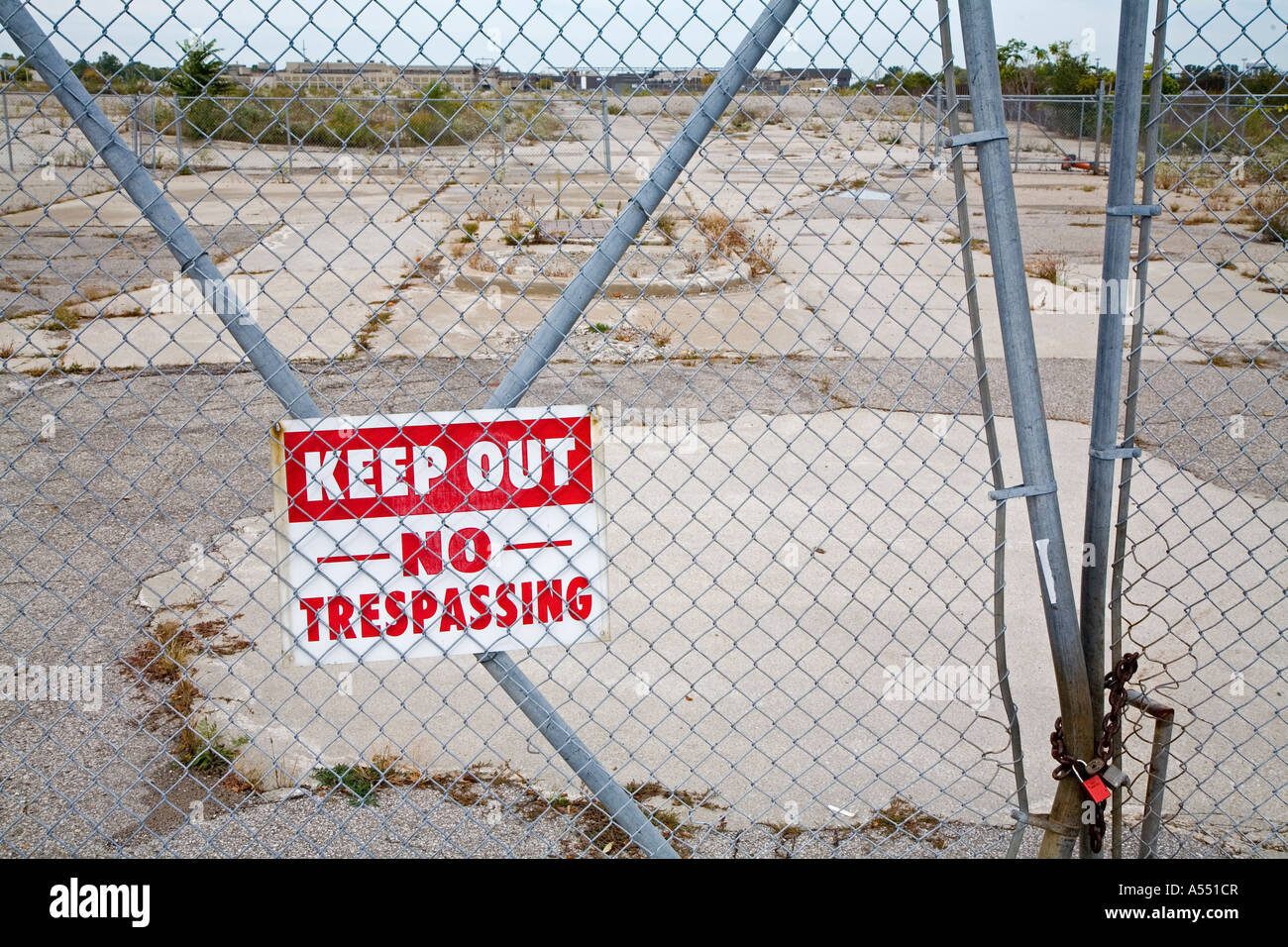 L'usine automobile fermée Banque D'Images