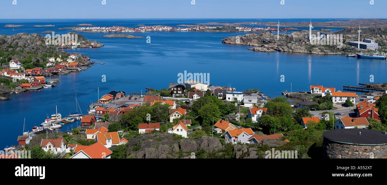 La côte ouest suédoise. Îles Tjörn, Bohuslän, Suède Banque D'Images