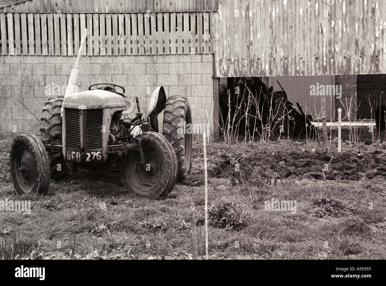 Tracteur et faire Banque D'Images