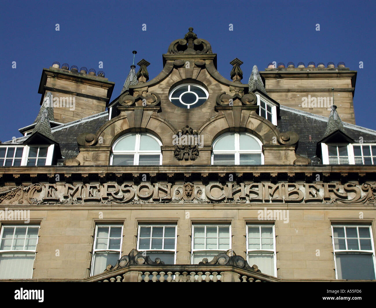 Emerson Édifice Chambers Newcastle upon Tyne Banque D'Images
