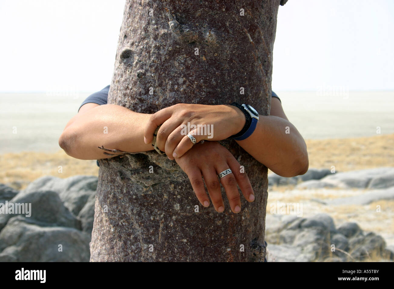 Makgadikgadi Pans Botswana Banque D'Images