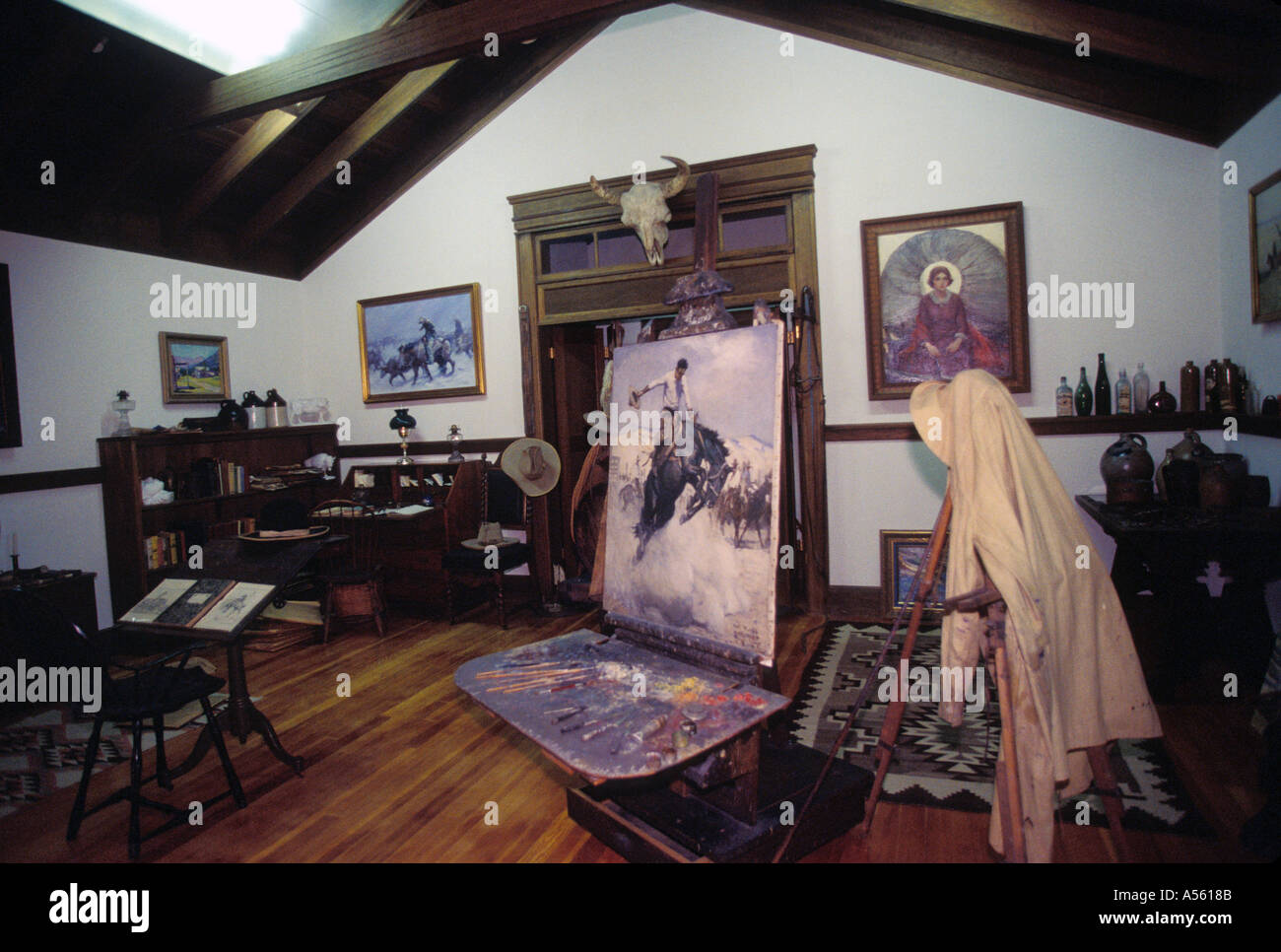 Wyoming Cody Buffalo Bill Historical Center Whitney Gallery of Western Art réplique de W H D Koerner studio Banque D'Images