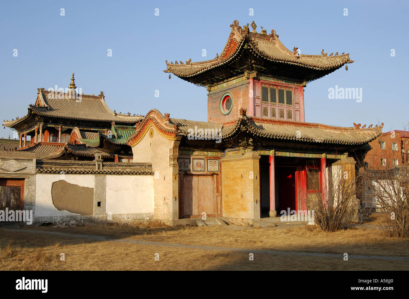 Temple musée du Chojin Lama Ulaan-Baatar Mongolie Banque D'Images