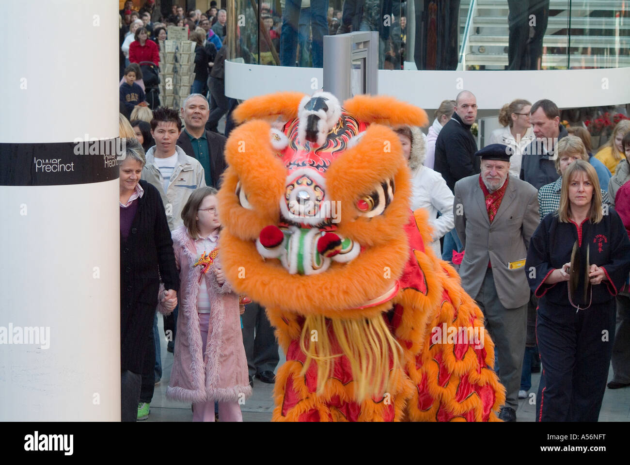 Dragon dans les célébrations du nouvel an chinois Banque D'Images
