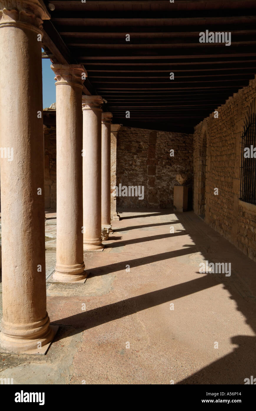 Villa romaine, Carthage, Tunisie Banque D'Images