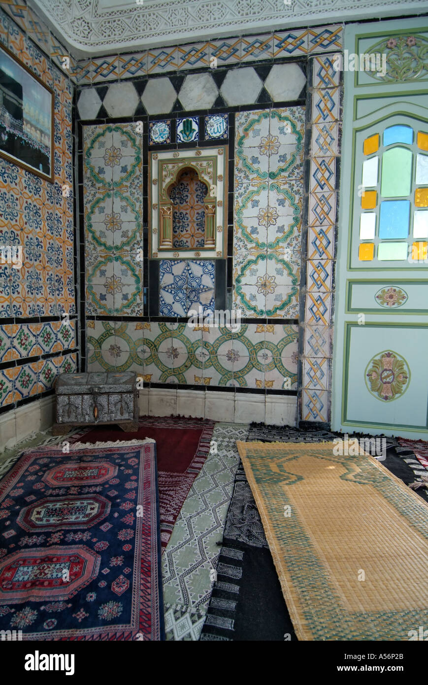 Salle de prière à Dar elAnnabi, maison traditionnelle tunisienne, Sidi
