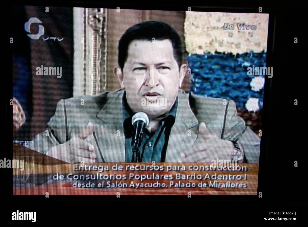 Painet ja1124 venezuela le président Hugo Chavez plat amérique latine sud media la politique hommes hommes 20051001 2005 Pays Banque D'Images