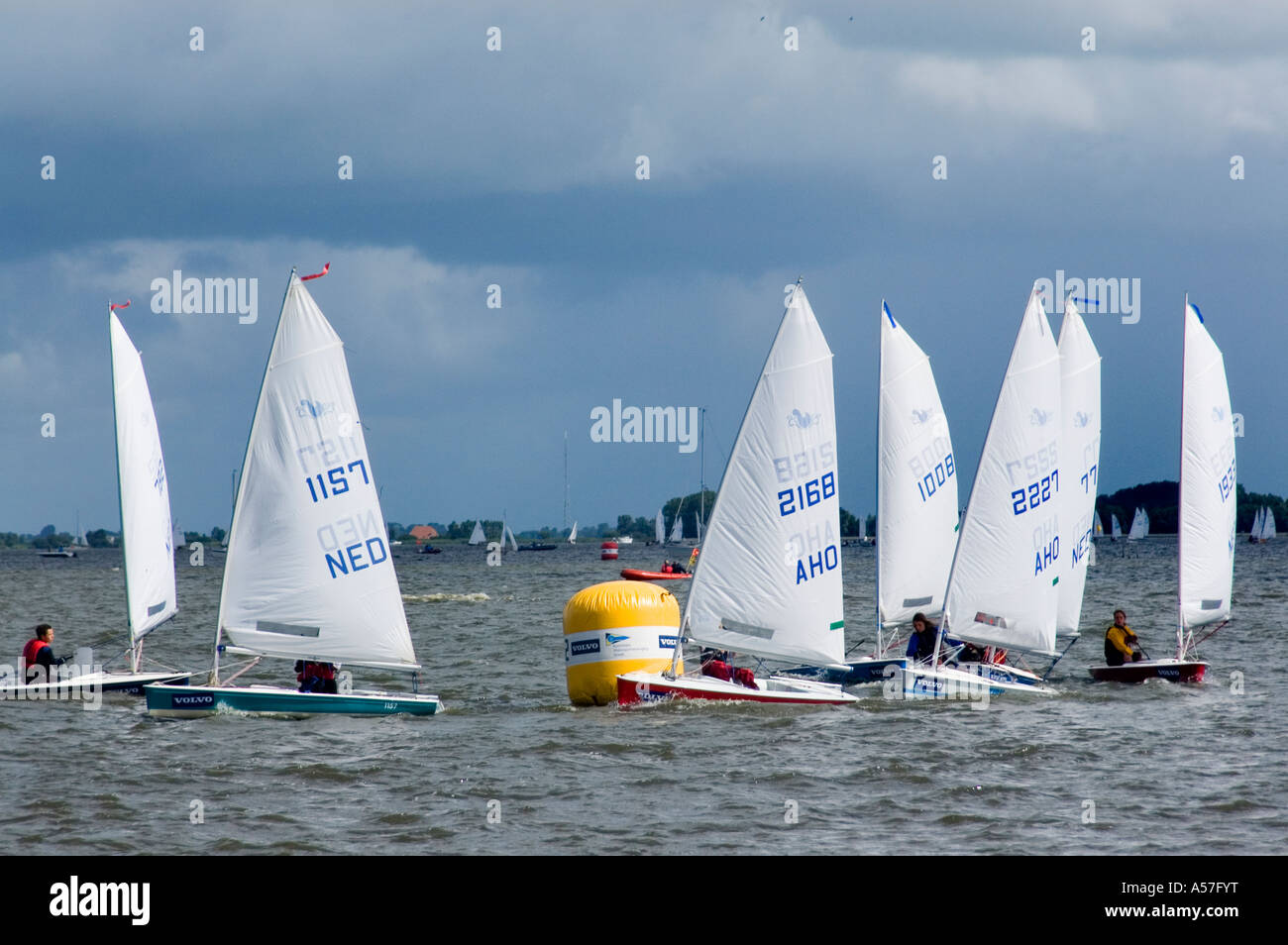 Sneek Friesland Snits Sneekweek chaque année une compétition de voile Pays-Bas Banque D'Images