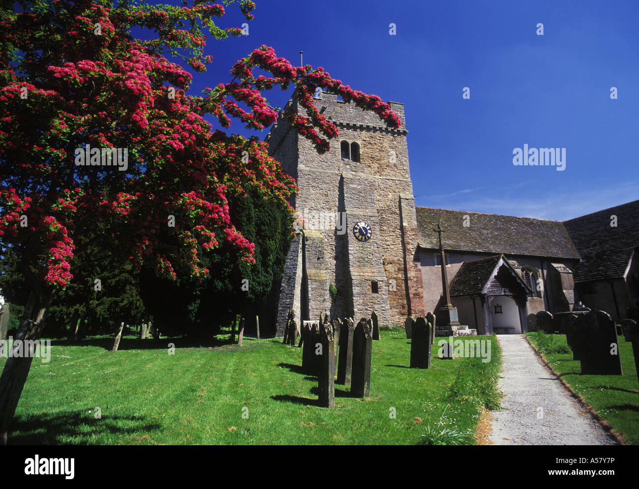 St Michael's Church Lydbury North Shropshire UK Banque D'Images
