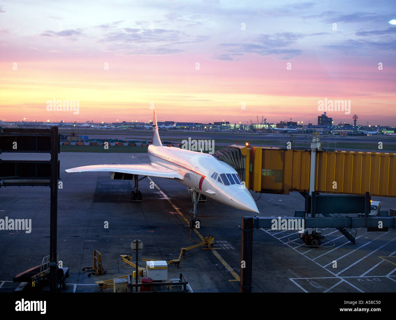 Concorde, l'aéroport de Heathrow Banque D'Images