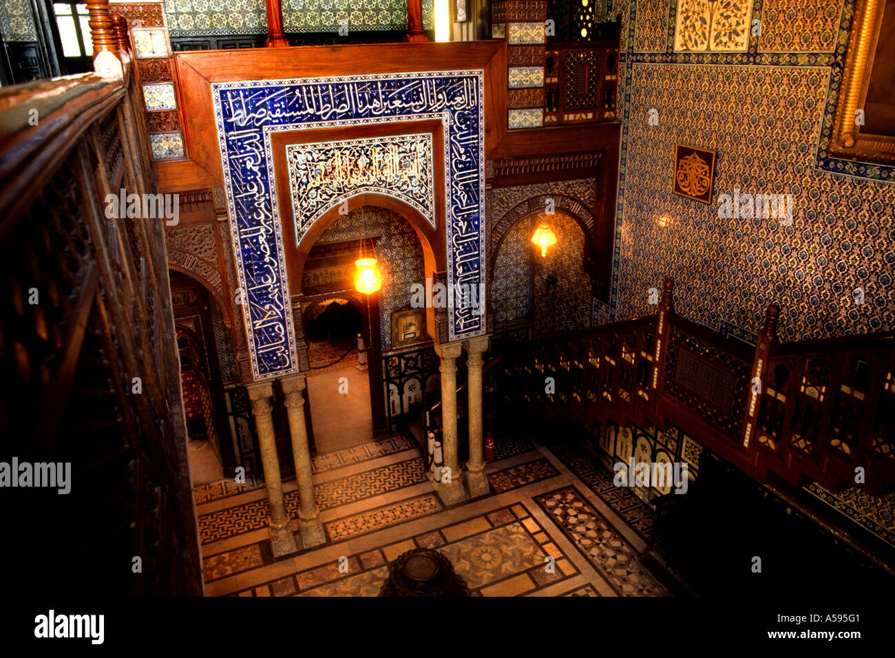 Le Caire Al Manyal Palace Mohammad Ali Tawfiq Museum Egypte Banque D'Images