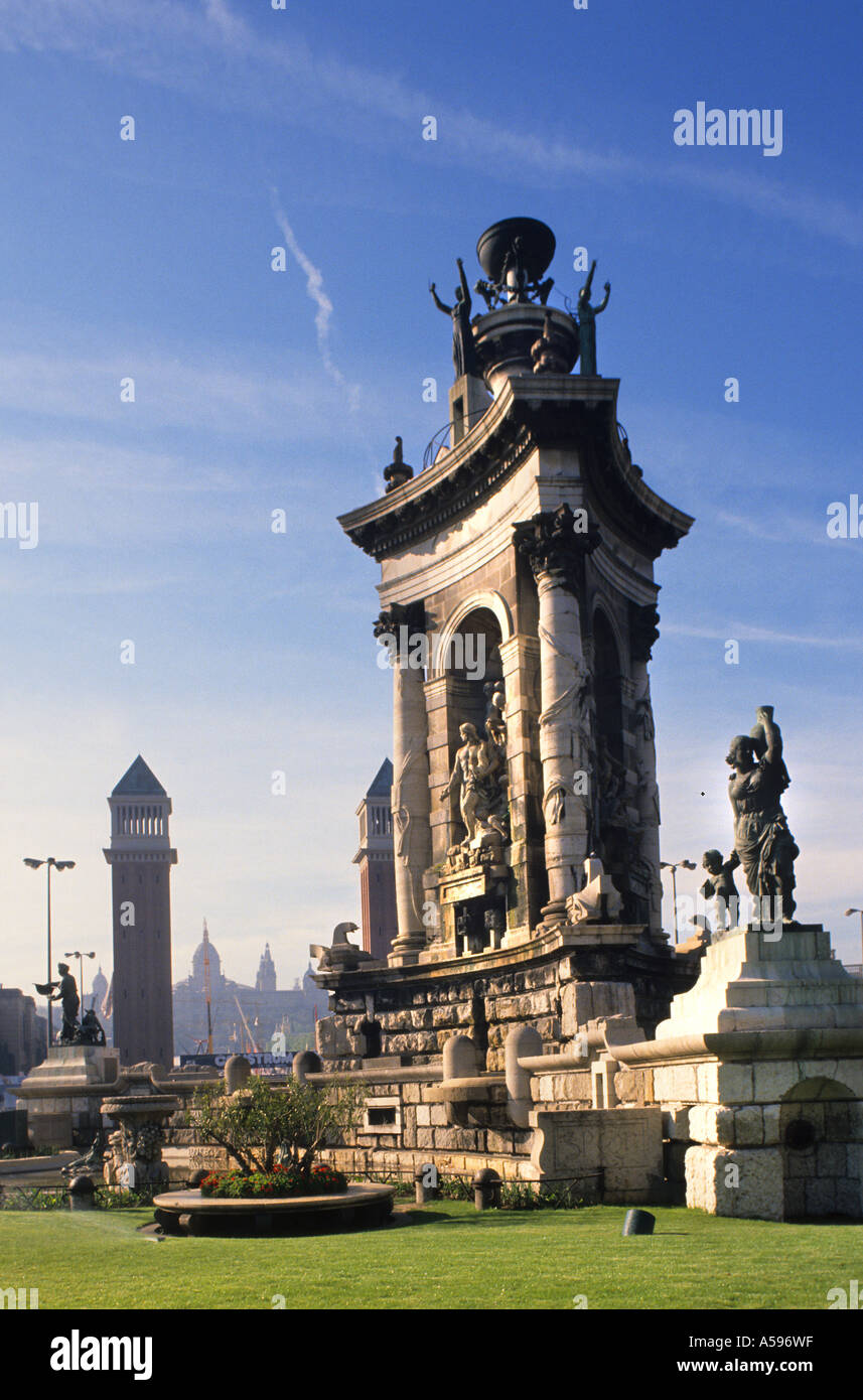 Espagnol Espagne Barcelone ville ville architecture Banque D'Images