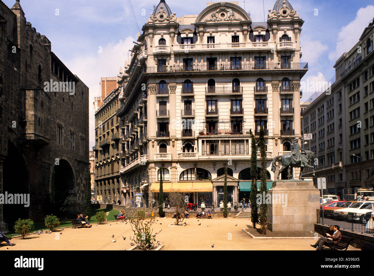 Espagnol Espagne Barcelone ville ville architecture Banque D'Images