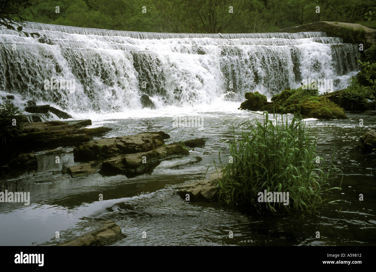 WEIR DANS DALE MONSAL PARC NATIONAL DE PEAK DISTRICT EN ANGLETERRE Banque D'Images