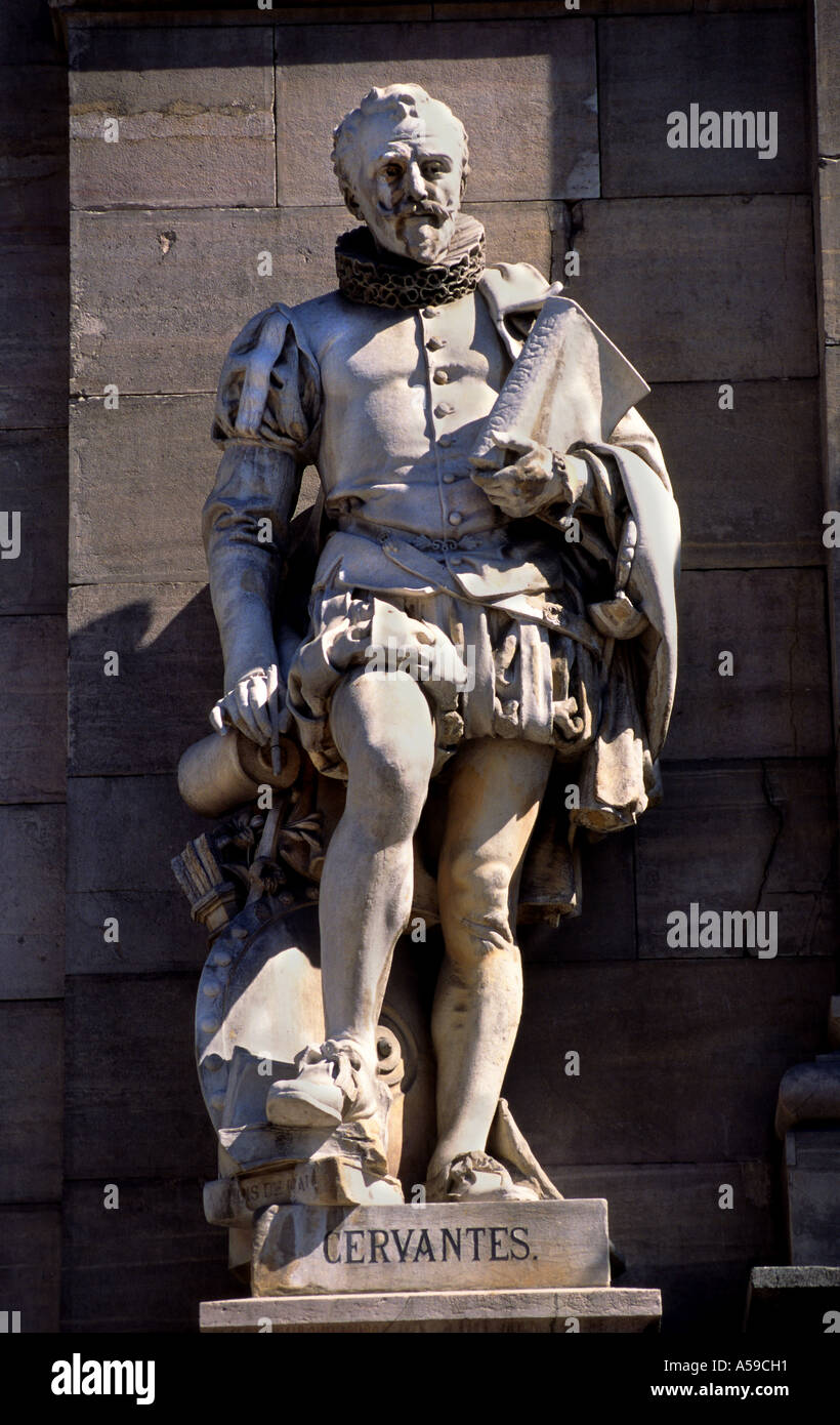 Don Quichotte de Cervantes Madrid Espagne écrivain espagnol Banque D'Images