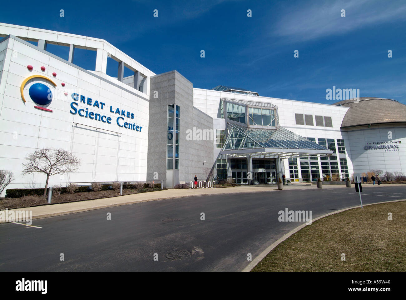 Great Lakes Science Center le centre-ville de Cleveland en Ohio et attractions touristiques et monuments touristiques Banque D'Images