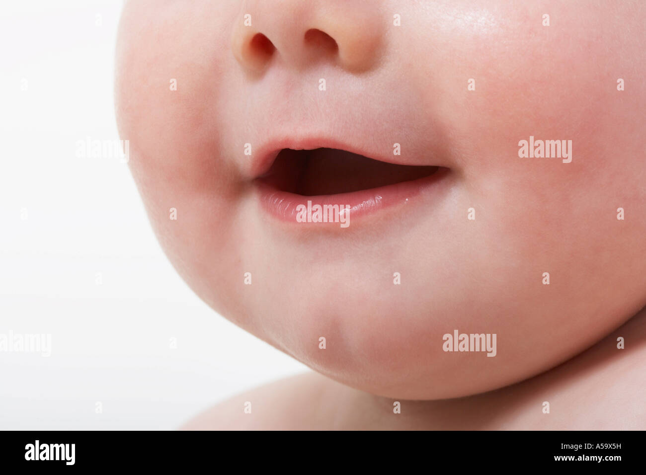 Close Up De La Bouche De Bebe Photo Stock Alamy