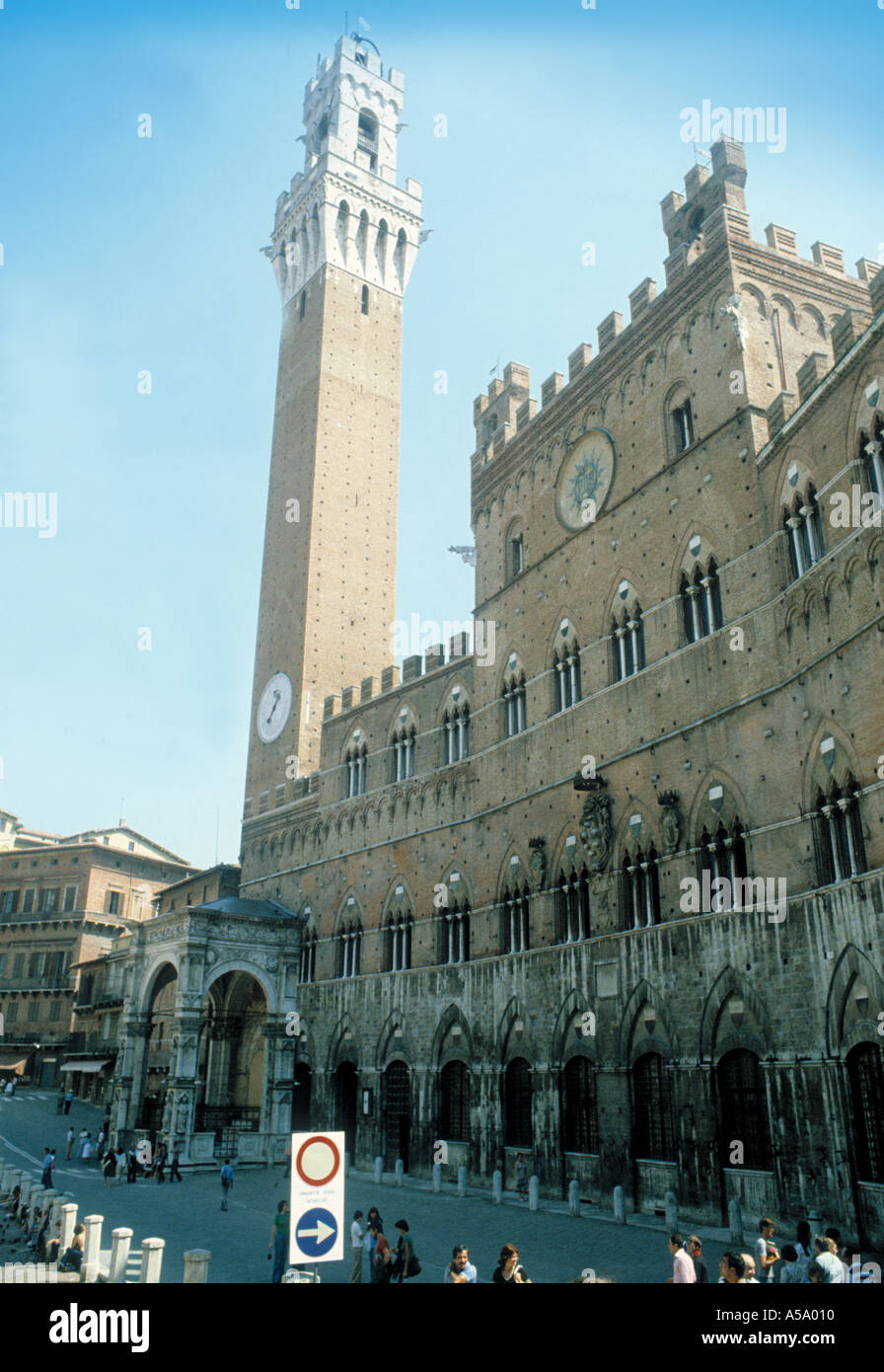 Piazza del Campo de Sienne Banque D'Images