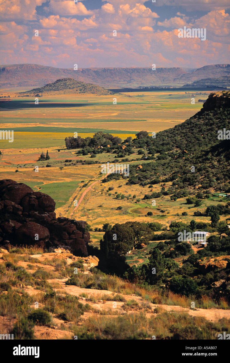 Montagnes Maluti, Eastern Highlands, The Free State, Afrique du Sud Banque D'Images