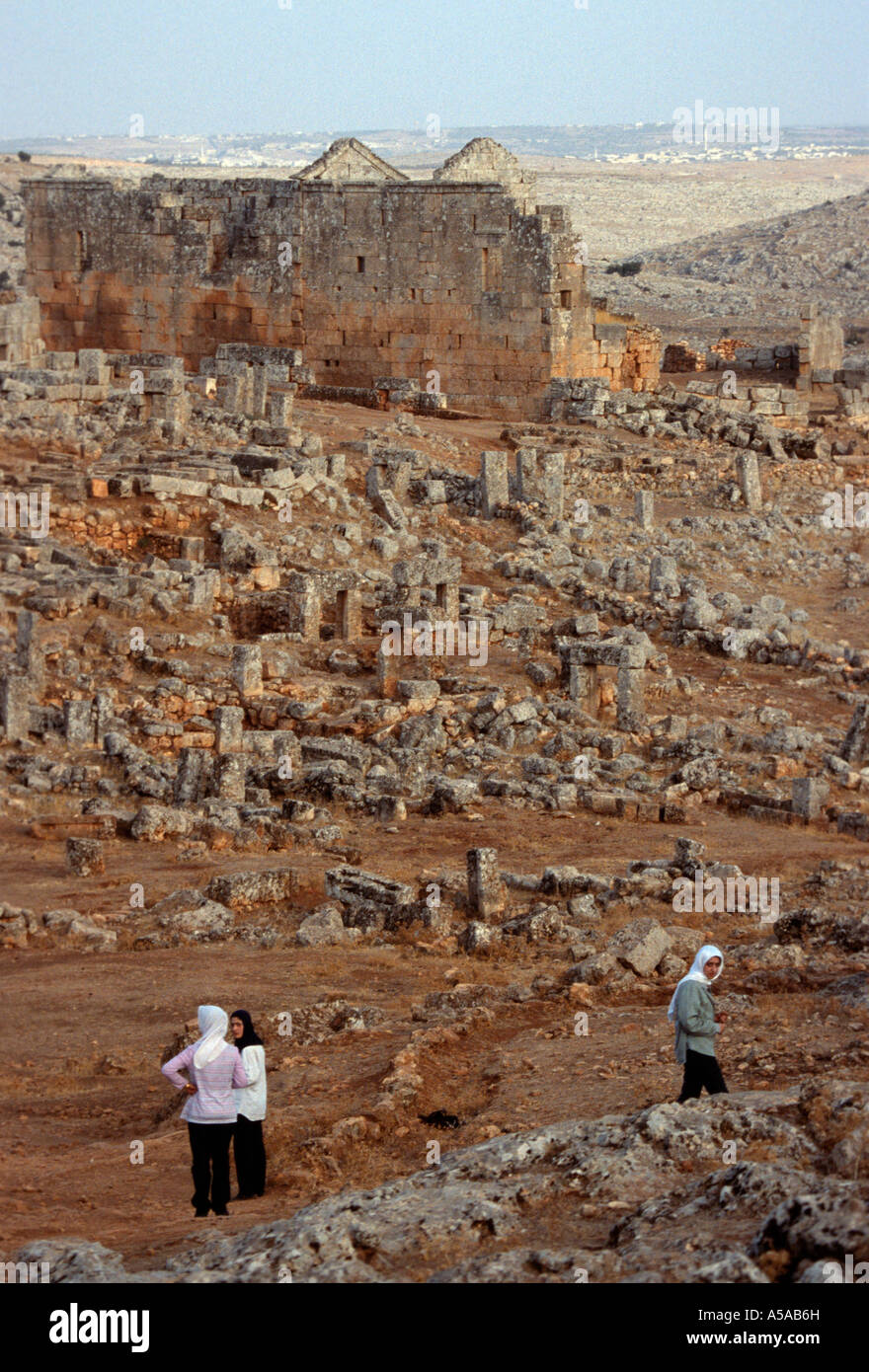 Les vestiges de l'ancienne ville byzantine à Alep en Syrie Banque D'Images