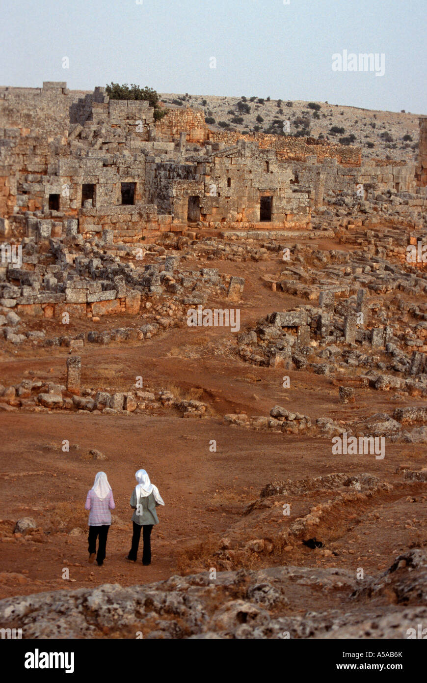 Les vestiges de l'ancienne ville byzantine à Alep en Syrie Banque D'Images