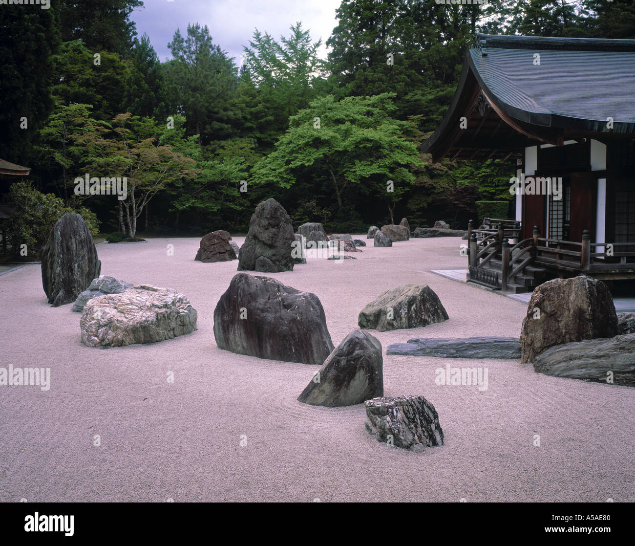 Kongobuji, Mt. Koya Monastère, Koya san, japon Banque D'Images