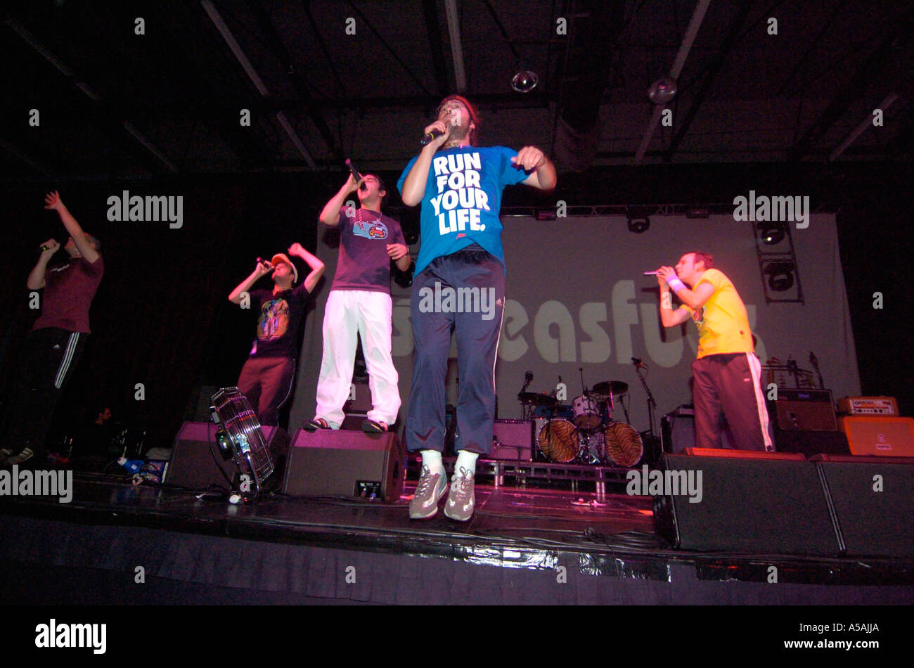 Goldie Lookin Chain Afan Lido Port Talbot au Pays de Galles du Sud Banque D'Images