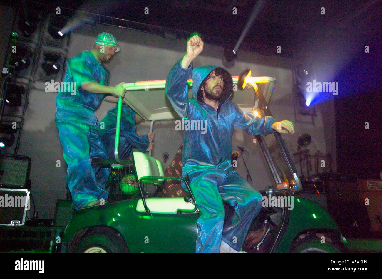 Gruff Rhys Super Furry Animals Afon Lido Port Talbot au Pays de Galles du Sud Banque D'Images