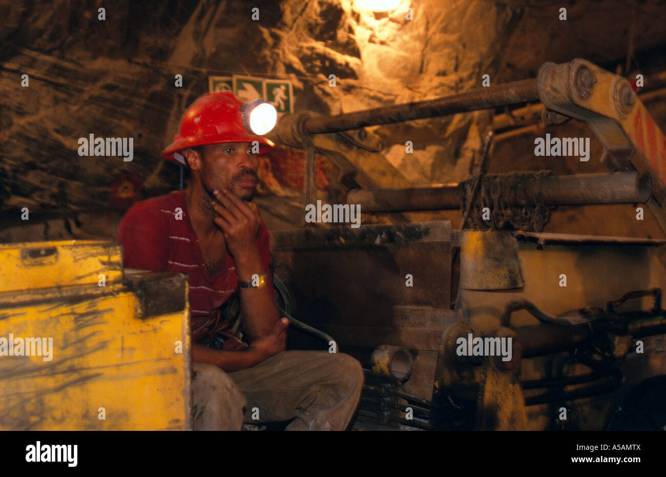 Une mine de diamants en Afrique du Sud Banque D'Images