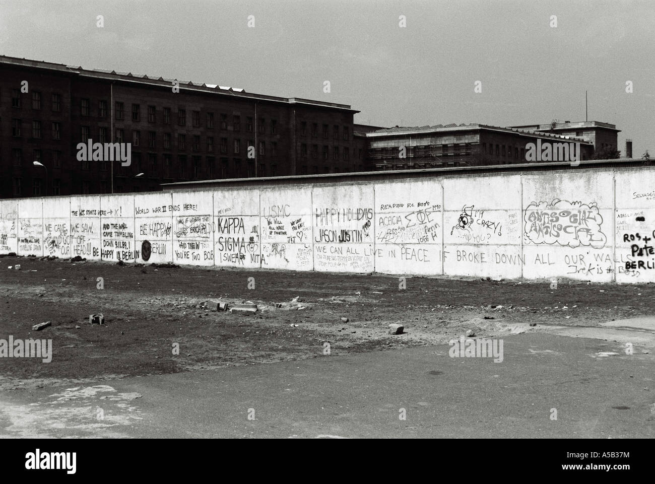 La chute du mur de Berlin, 1989. Banque D'Images