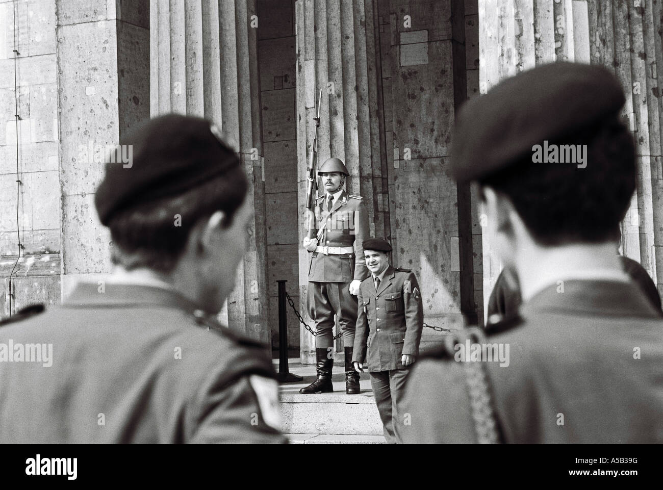 La chute du mur de Berlin, 1989. Banque D'Images