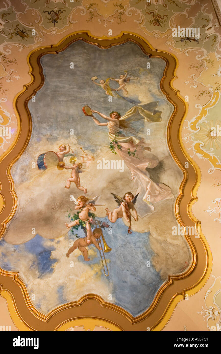 La fresque à propos de Little Angels, Vénus et l'amour Banque D'Images