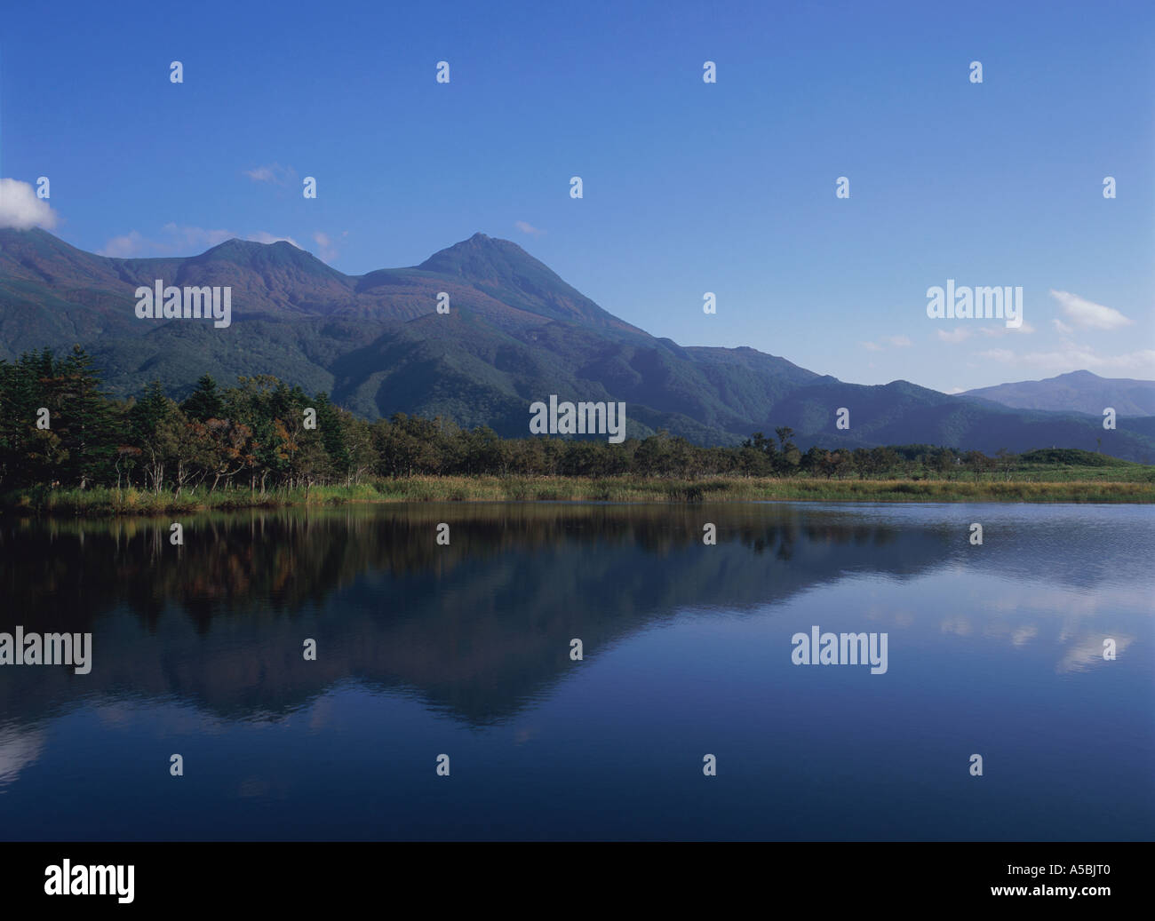 Cinq lacs de Shiretoko Hokkaïdo Japon Banque D'Images