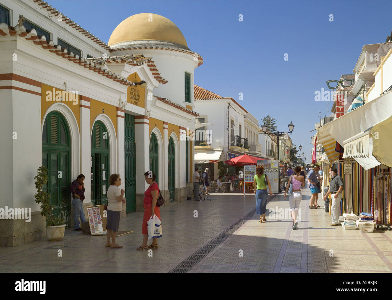 Le Portugal, l'Algarve, Vila Real de Santo Antonio, dans le centre de la ville Banque D'Images