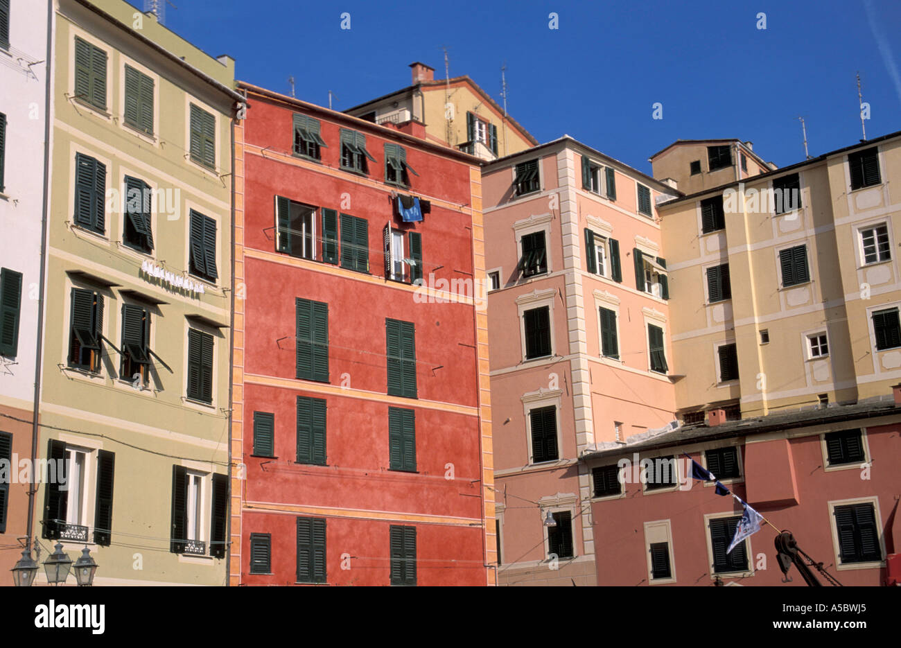 Voir Camogli Ligury Italie Banque D'Images