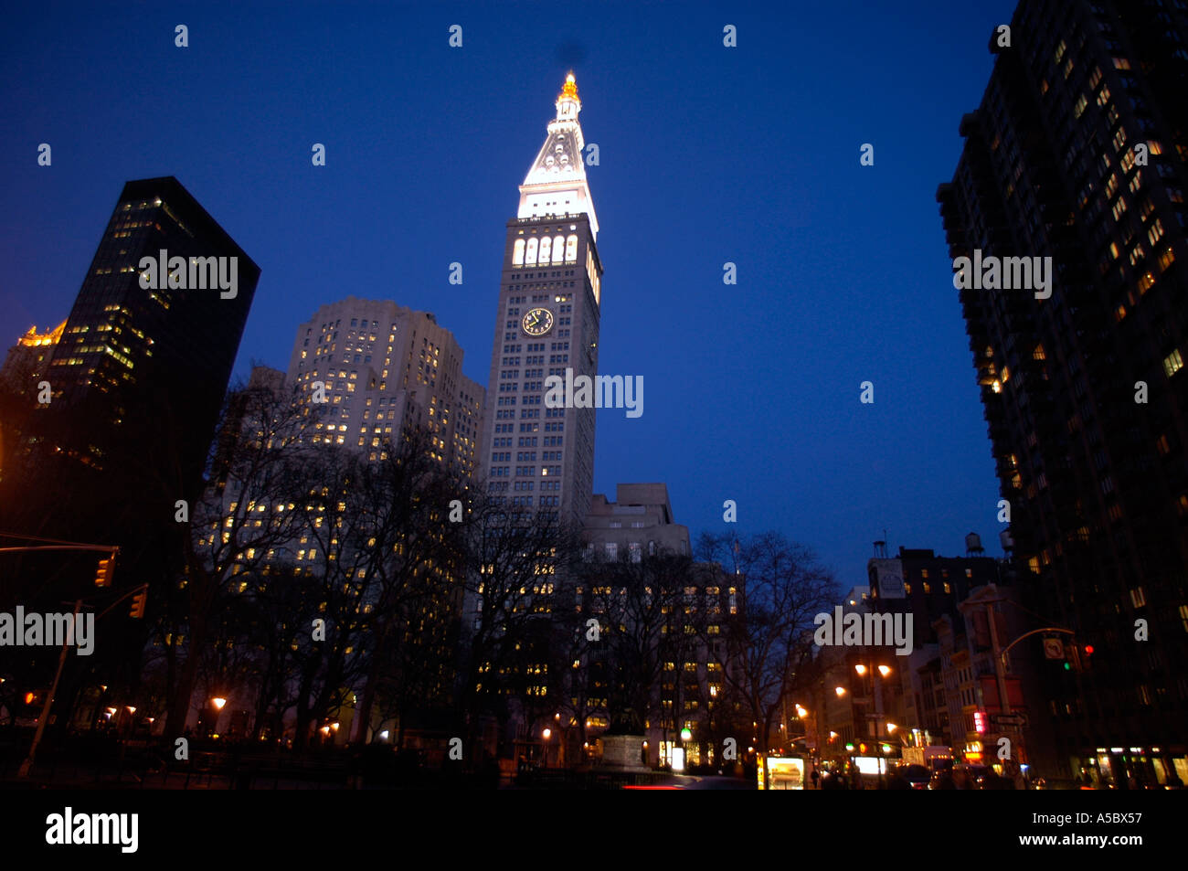 L'immeuble de la Métropolitaine à un Madison Avenue Banque D'Images