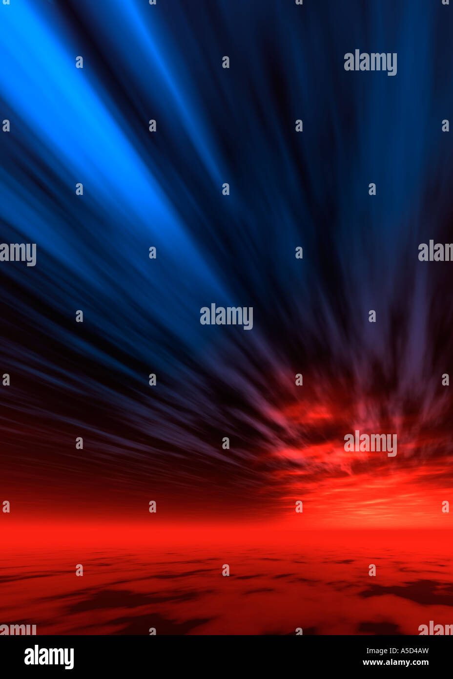 Science-fiction paysage cosmique Banque D'Images