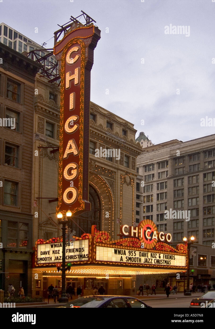 Théâtre de Chicago dans la boucle Banque D'Images