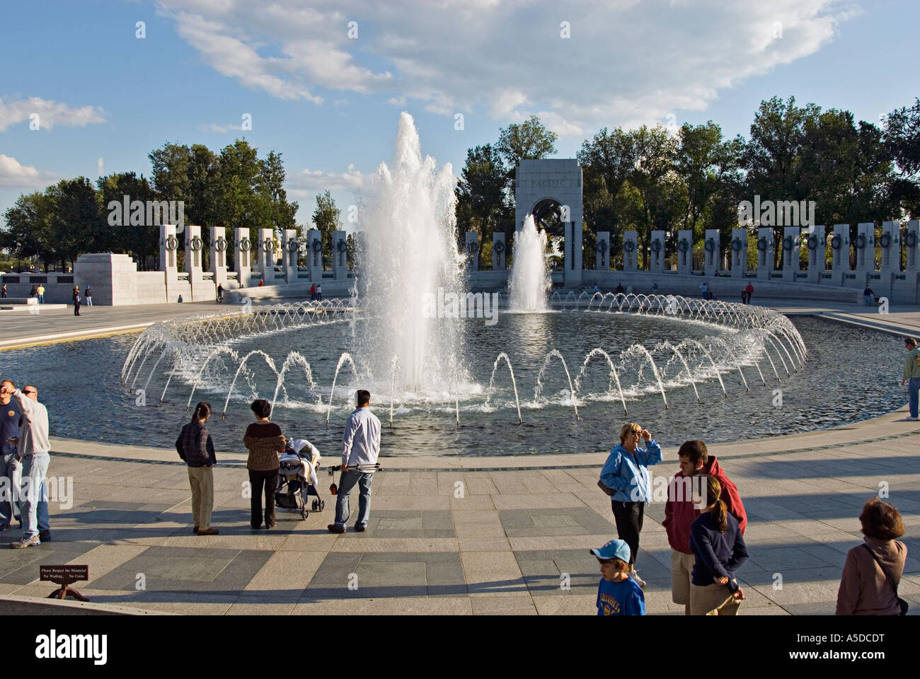 World War II Memorial à Washington DC USA Banque D'Images